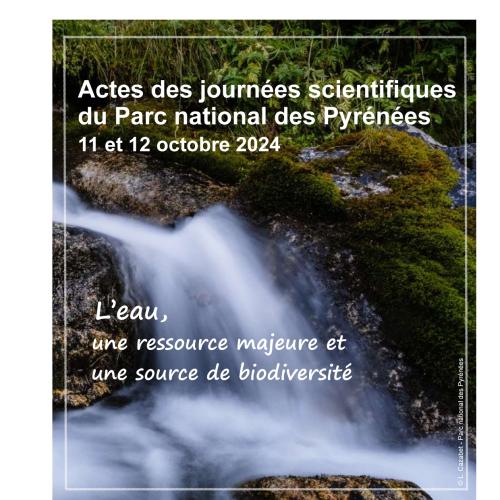 Couverture des actes des journées scientifiques du Parc national des Pyrénées