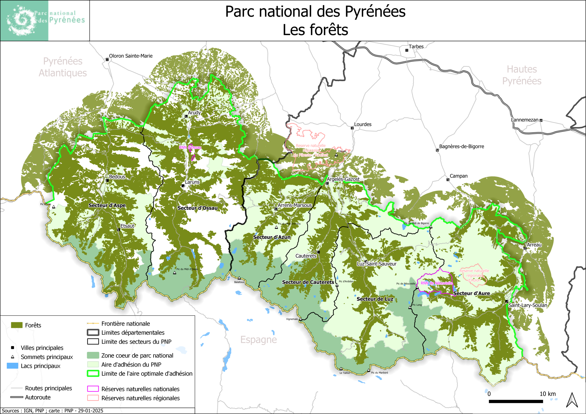 Carte forêts