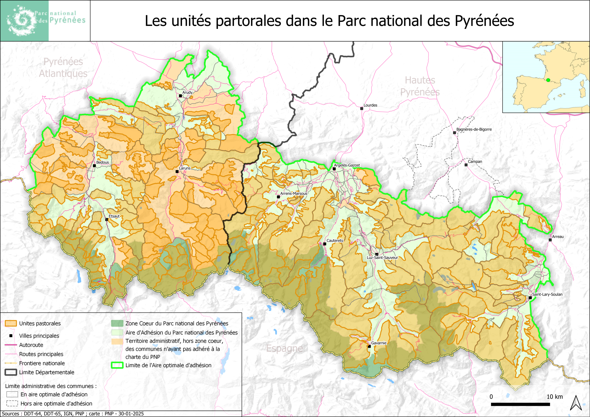 Carte unité pastorale