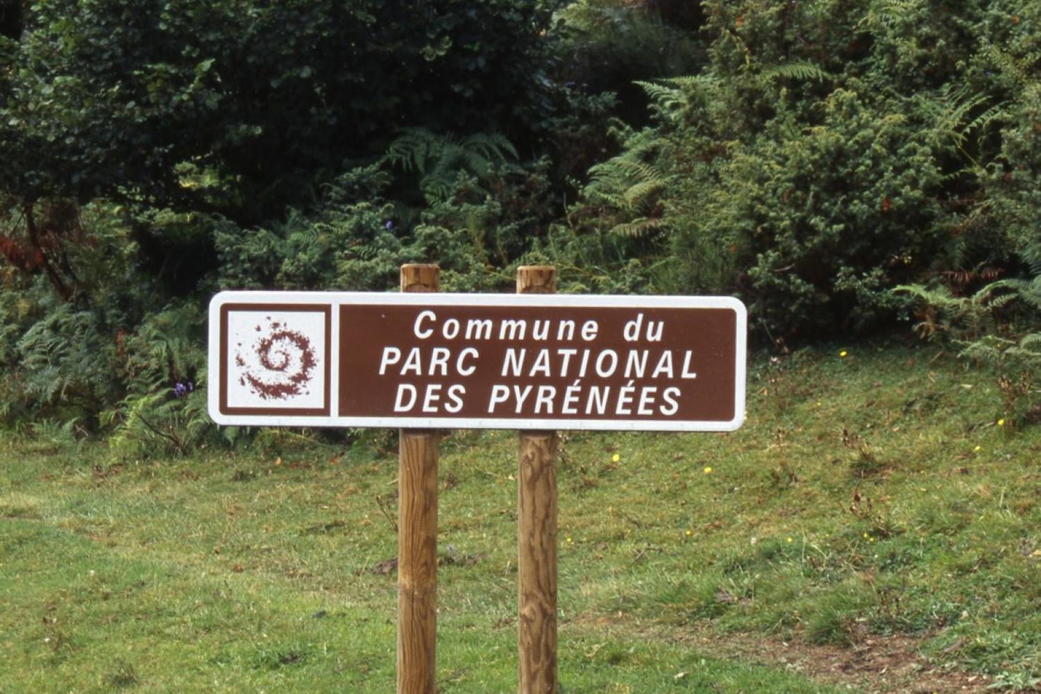 Panneau communes du Parc national des Pyrénées