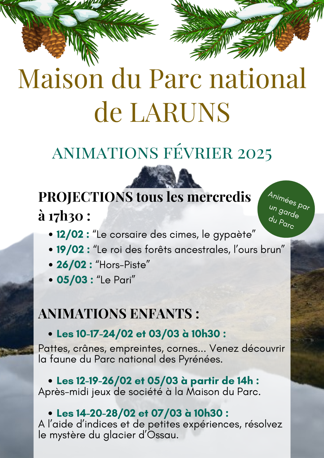 Programme d'animation février 2025